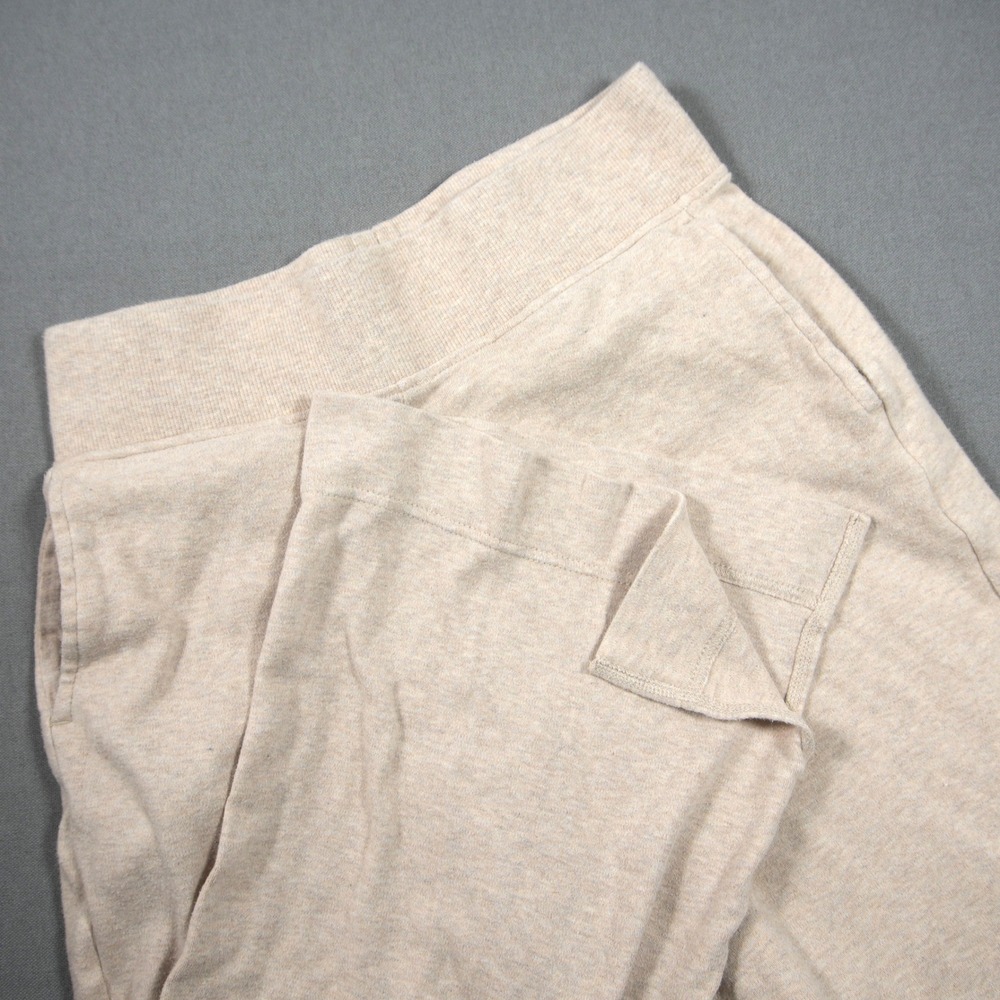 Pact Organic Cotton Wide Leg Relaxed Slit Hem Women Pants S Sweatpants Yoga Gym